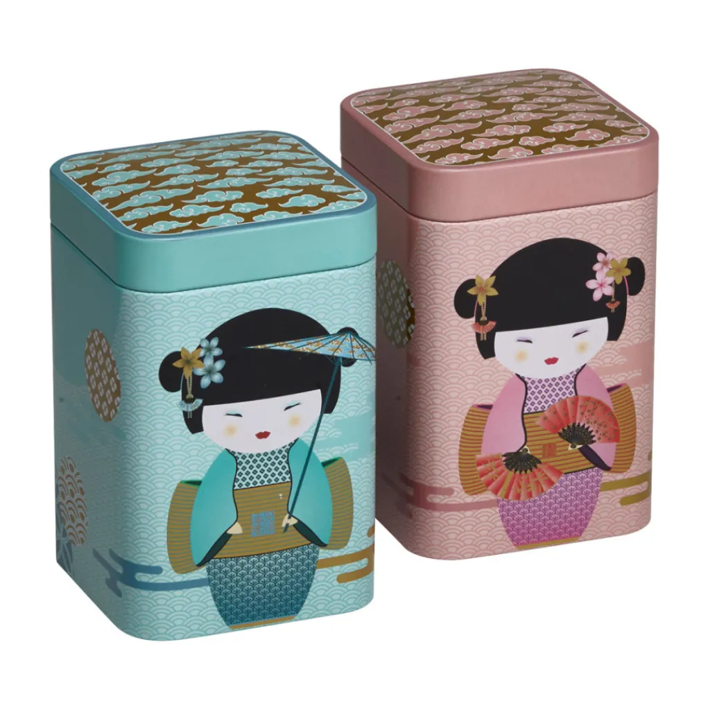 Terza Luna Scatole Per Il Tè^New little geisha quadrate