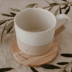 Terza Luna Accessori Per Il Tè^Oak coasters -Pure Joy Collection-
